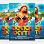 Beach Party - Premium Flyer Template + Facebook Cover