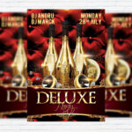 Deluxe Party - Premium Flyer Template + Facebook Cover