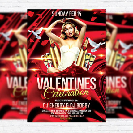 Xmas Party - Premium Flyer Template + Facebook Cover