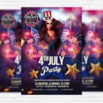 4th Of July Party - Free Club and Party Flyer PSD Template