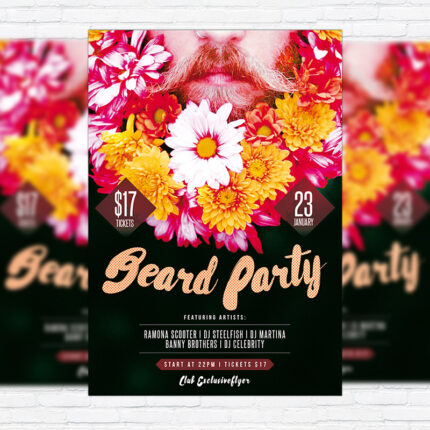 Jingle Bash - Premium Flyer Template + Facebook Cover