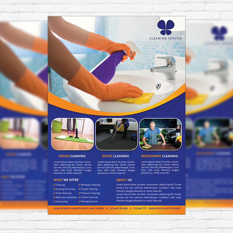 1-16-1.jpg Cleaning Services - Premium Business Flyer PSD Template - Image 1