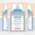 Baby Shower For Boy 2 - Premium Business Flyer PSD Template