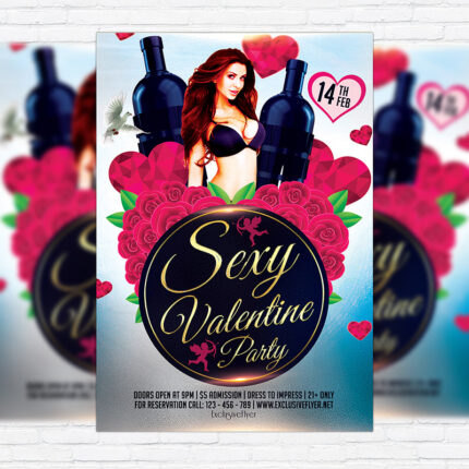 Candy Party - Premium Flyer Template + Facebook Cover-1