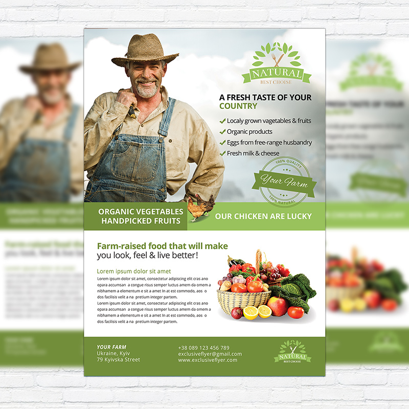 1-25-1.jpg Farmer Flyer - Premium PSD Business Flyer Template - Image 1