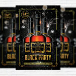 Black Party - Premium Flyer Template + Facebook Cover