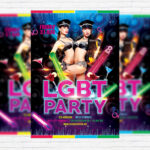 LGBT Party - Premium Flyer Template + Facebook Cover