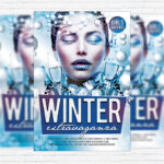 Winter Party - Premium Flyer Template + Facebook Cover