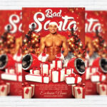 Bad Santa - Premium Flyer Template + Facebook Cover