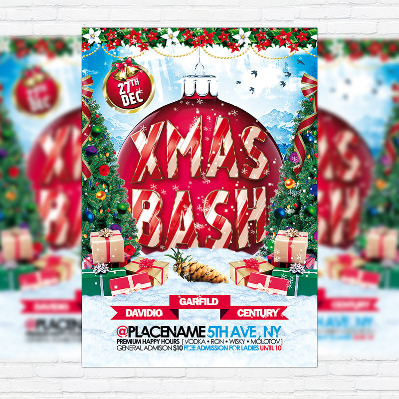 1-52.jpg Xmas Bash - Premium Flyer Template + Facebook Cover - Image 1