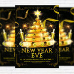 New Year Eve - Premium Flyer Template + Facebook Cover