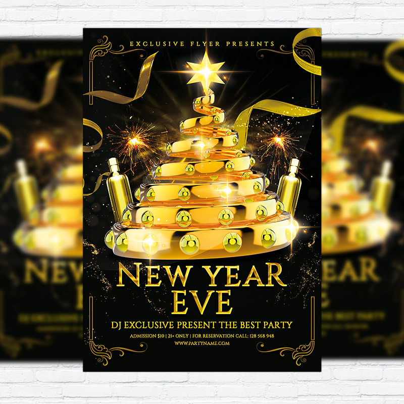 1-53.jpg New Year Eve - Premium Flyer Template + Facebook Cover - Image 1