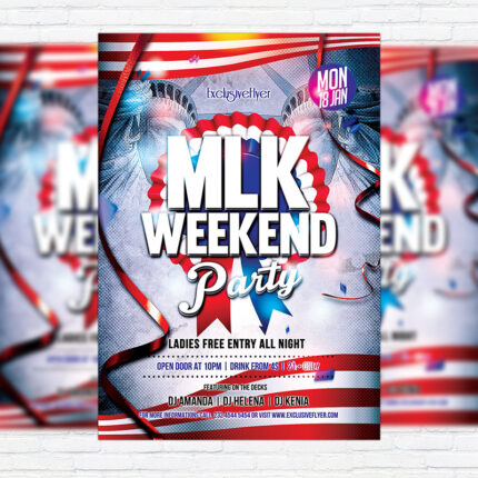 Happy New Year - Premium Flyer Template + Facebook Cover