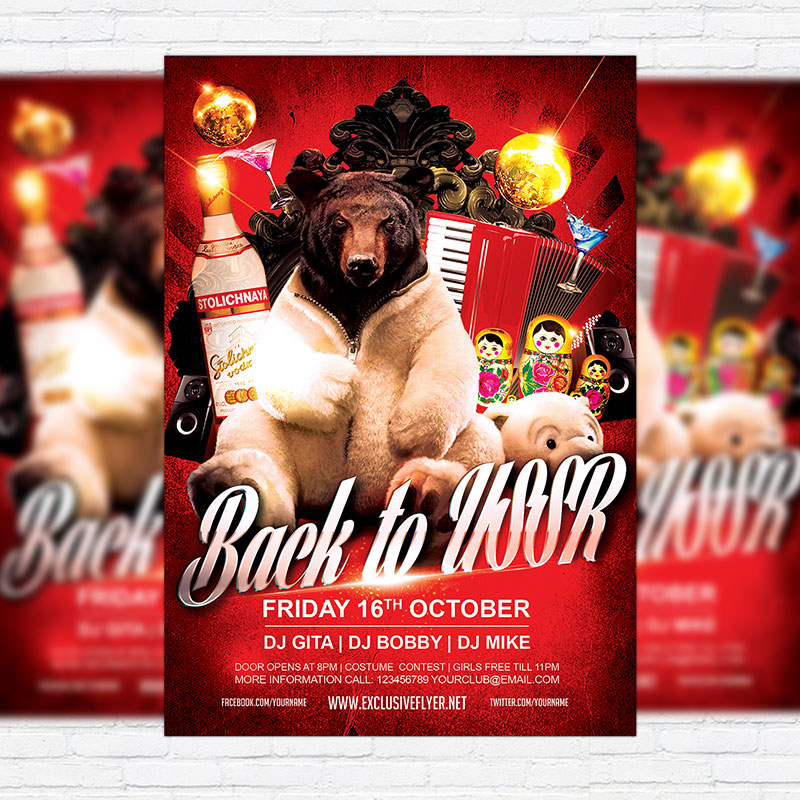 1-70.jpg Back to USSR - Premium Flyer Template + Facebook Cover - Image 1