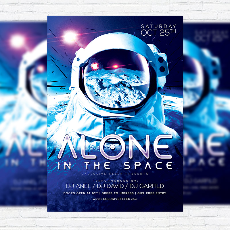 1-71.jpg Space Party - Premium Flyer Template + Facebook Cover - Image 1