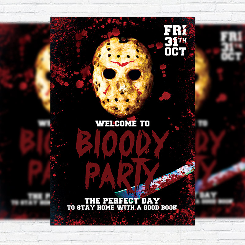 1-76.jpg Bloody Party - Premium Flyer Template + Facebook Cover - Image 1