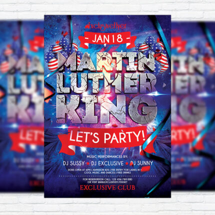 Sound Blast - Premium Flyer Template + Facebook Cover