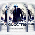 Electro Night - Premium Flyer Template + Facebook Cover