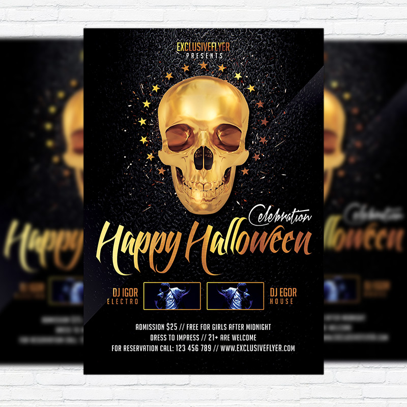 1-93.jpg Happy Halloween - Premium Flyer Template + Facebook Cover - Image 1