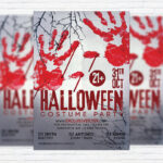 Halloween Costume Party - Premium Flyer Template + Facebook Cover