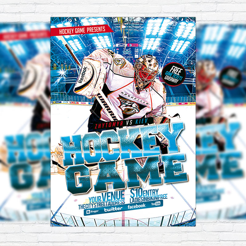 1-97.jpg Hockey - Premium Flyer Template - Image 1