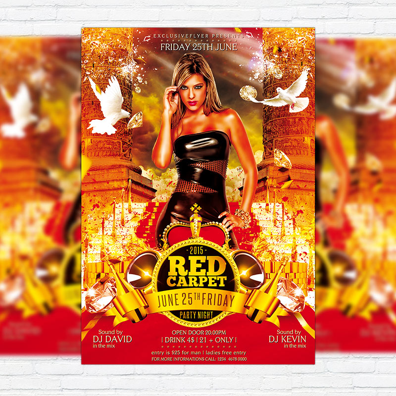 111-191.jpg Red Carpet - Premium Flyer Template + Facebook Cover - Image 1