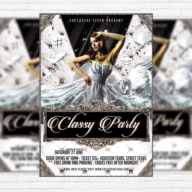 111-199.jpg Classy Party - Premium Flyer Template + Facebook Cover - Image 1