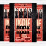 Indie Rock Festival - Premium Flyer Template + Facebook Cover