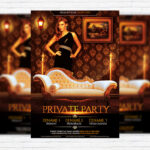 Private Party - Premium Flyer Template + Facebook Cover