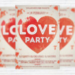 Love Party - Free Club and Party Flyer PSD Template