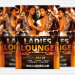 Ladies Lounge - Premium Flyer Template + Facebook Cover