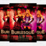 Burlesque - Premium Flyer Template + Facebook Cover