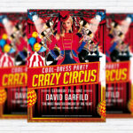 Crazy Circus - Premium Flyer Template + Facebook Cover