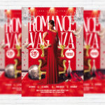 Romance Vaganza - Premium Flyer Template + Facebook Cover