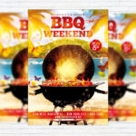 BBQ Weekend - Premium Flyer Template + Facebook Cover