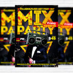 Mix Party - Premium Flyer Template + Facebook Cover