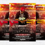 Street Hip Hop - Premium Flyer Template + Facebook Cover