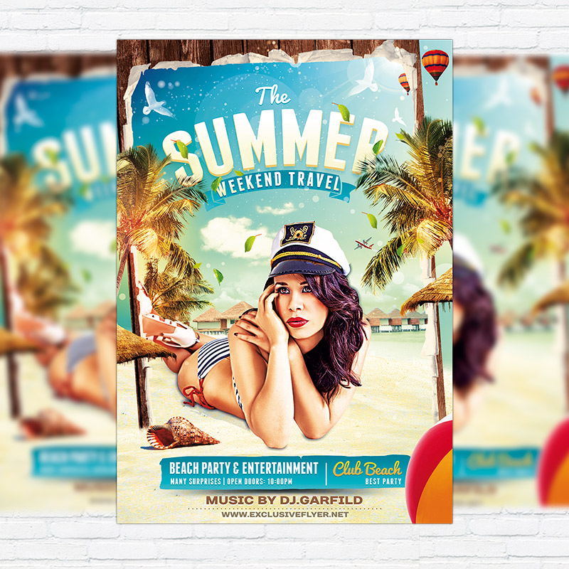 111-367.jpg The Summer - Premium Flyer Template + Facebook Cover - Image 1