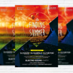 Finding Summer - Premium Flyer Template + Facebook Cover
