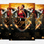 Royal Club Party - Premium Flyer Template + Facebook Cover