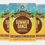 Summer Dance Party - Premium Flyer Template + Facebook Cover