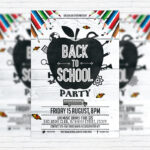 Back To School Party Vol.3 - Premium Flyer Template + Facebook Cover