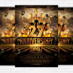 Anniversary Party - Premium Flyer Template + Facebook Cover