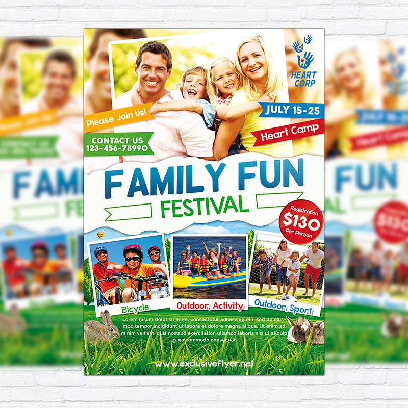 111-422.jpg Family Day - Premium PSD Flyer Template - Image 1