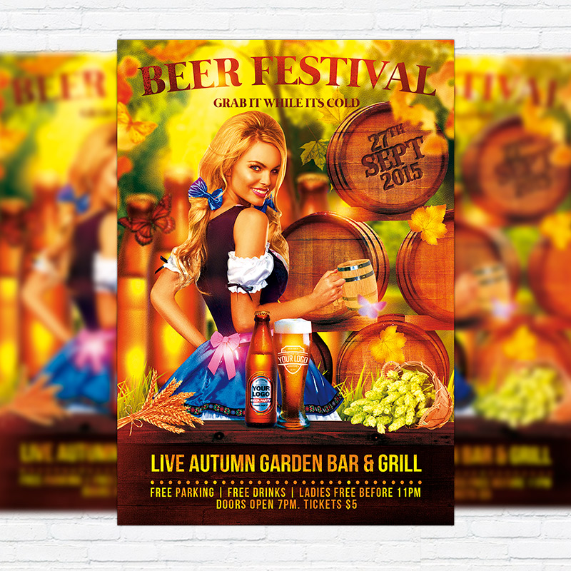 111-432.jpg Beer Festival - Premium Flyer Template + Facebook Cover - Image 1