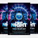 Sound Night - Premium Flyer Template + Facebook Cover