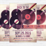 Retro Party - Premium Flyer Template + Facebook Cover