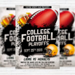 American Football Vol.2 - Premium Flyer Template + Facebook Cover