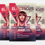 Electro - Premium Flyer Template + Facebook Cover