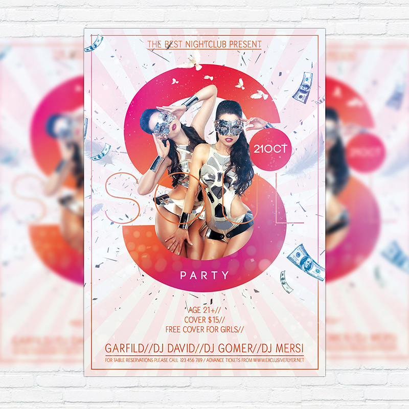 111-466.jpg Soul Party - Premium Flyer Template + Facebook Cover - Image 1